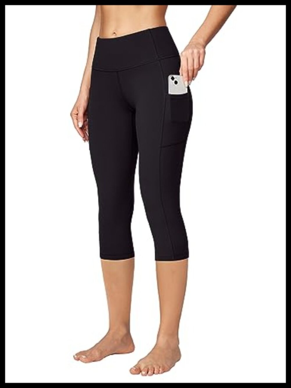 Capri Leggings with Pockets High Waisted Yoga Pants